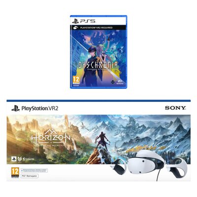 Gogle VR SONY PlayStation VR2 + Horizon Call of the Mountain (klucz aktywacyjny) + Dyschronia Chronos Alternate VR2 Gra PS5