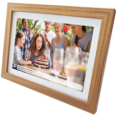 Ramka cyfrowa DENVER Frameo PFF-1042LW Brązowy