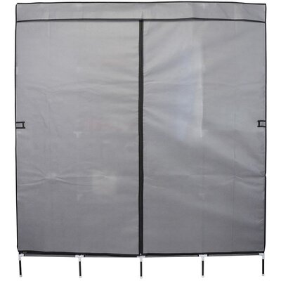 Szafa tekstylna SASKA GARDEN 45238 (168 x 45 x 172 cm) Ciemnoszary