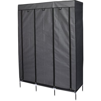 Szafa tekstylna SASKA GARDEN 45221 (127 x 45 x 172 cm) Ciemnoszary