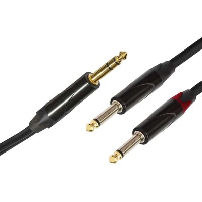 Фото - Інший музичний інструмент SSQ Kabel  JSJM5 Jack stereo 6.3 mm - 2 x Jack 6.3 mm 5 m SS-1455 