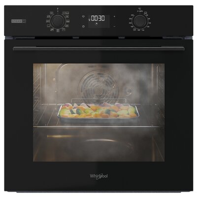 Piekarnik WHIRLPOOL OMSK58CU1SB Elektryczny parowy Czarny A+
