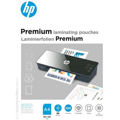 Zdjęcia - Folia do laminowania HP   Premium A4 80mic 100 sztuk 