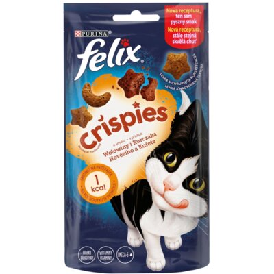 Przysmak dla kota FELIX CRISPIES Wołowina z kurczakiem 8 x 45g