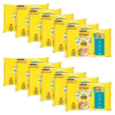 Karma dla kota FRISKIES 5 Promises Mix rybny (48 x 85 g)