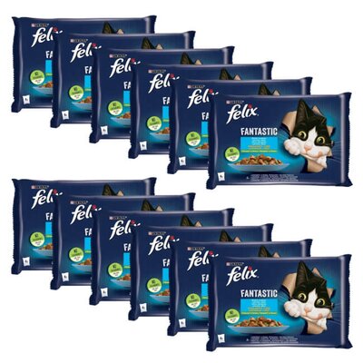 Karma dla kota FELIX Fantastic Wybór smaków (48 x 85 g)