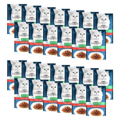 Karma dla kota GOURMET Perle z Wołowiną i marchewką 26 x 85 g