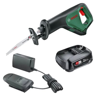 Piła szablasta BOSCH AdvancedRecip 18 06033B2402 + Akumulator BOSCH 1600A02625 2.5Ah 18V + Ładowarka