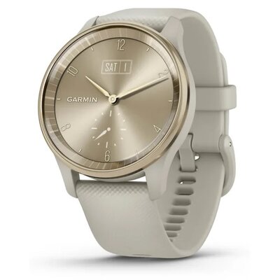 Zegarek sportowy GARMIN Vivomove Trend Kremowo-złoty