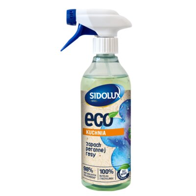 Płyn do czyszczenia kuchni SIDOLUX Eco Poranna Rosa 500 ml + Płyn do czyszczenia łazienki SIDOLUX Eco Poranna Rosa 500 ml + Płyn do czyszczenia toalety SIDOLUX Eco Poranna Rosa 750 ml