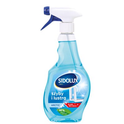 Płyn do mycia szyb SIDOLUX Crystal Arctic, Kwiat Japońskiej Wiśni, Lemon 3 x 500 ml