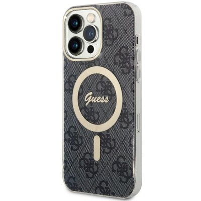 Etui GUESS 4G MagSafe do iPhone 14 Pro Max Czarny