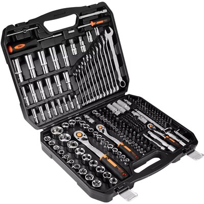 Klucze nasadowe NEO TOOLS TOOLS CRV 10-076 (219 elementów)