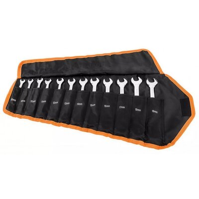 Klucze płasko-oczkowe NEO TOOLS 09-345 (12 sztuk) z grzechotką