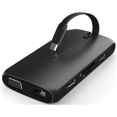 Hub SATECHI ST-UCMBAK USB Typu C, Pasywny Czarny