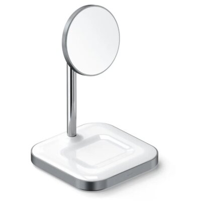 Ładowarka indukcyjna SATECHI STWMCS2M Magnetic MagSafe 2w1 7.5W Szary