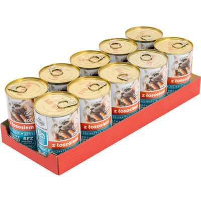 Karma dla kota FRENDI Łosoś 10 x 400 g