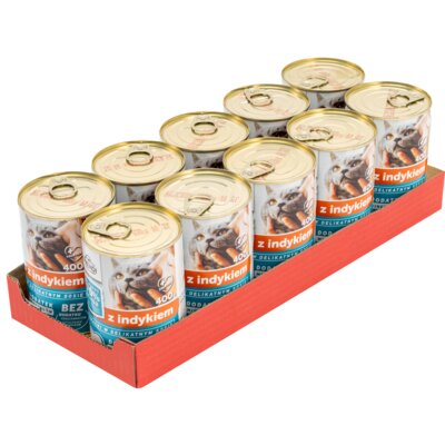 Karma dla kota FRENDI Indyk 10 x 400 g