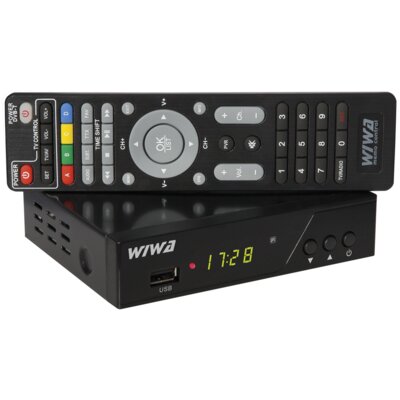 Dekoder WIWA H.265 PRO DVB-T2/HEVC/H.265 + Kabel HDMI - HDMI GÖTZE&JENSEN GOLDEN LINE Premium CW-PH-1109-15 1.5 m