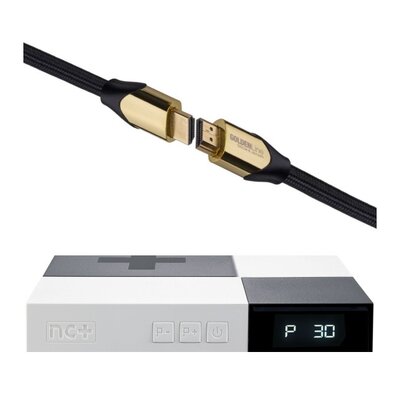 Dekoder NC+ SAGECOM DSIW74 z usługą telewizja na kartę (Pakiet 3 m-c na start z HBO) + Kabel HDMI - HDMI GÖTZE&JENSEN GOLDENLINE 1.5 m