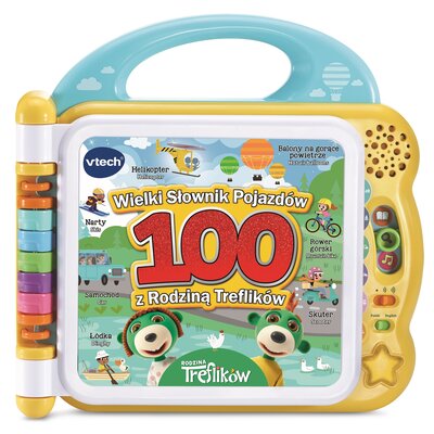 Zabawka edukacyjna VTECH Rodzina Treflików Wielki Słownik Pojazdów z rodziną Treflików 61799