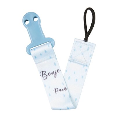 Tasiemka do smoczka CANPOL BABIES Bonjour Paris 51/026 Niebieski