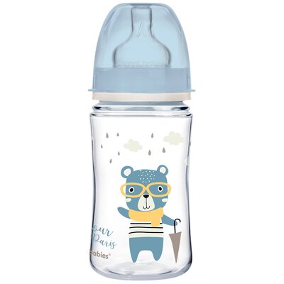 Butelka CANPOL BABIES Easy Start Bonjour Paris 240 ml Niebieski