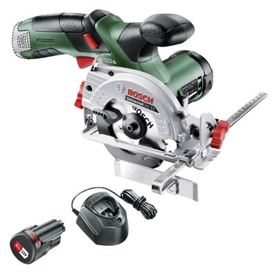 Pilarka tarczowa BOSCH UniversalCirc 12 06033C700 + Akumulator BOSCH 1600A01L3D 1.5Ah 12V + Ładowarka
