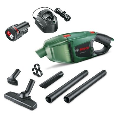 Odkurzacz ręczny BOSCH EasyVac 12 + Akumulator BOSCH 1600A01L3D 1.5Ah 12V + Ładowarka