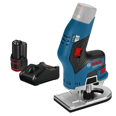 Frezarka BOSCH GKF 12V-8 + Ładowarka BOSCH Professional GAL 12V-40 + Akumulator BOSCH Professional 1600Z0002X 2Ah 12V