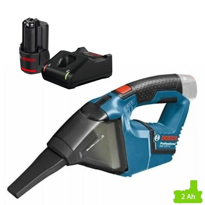 Odkurzacz BOSCH GAS 12V + Ładowarka BOSCH Professional GAL 12V-40 + Akumulator BOSCH Professional 1600Z0002X 2Ah 12V