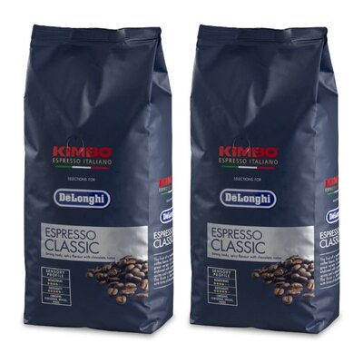 Kawa ziarnista DELONGHI Kimbo Espresso Classic 2 x 1 kg