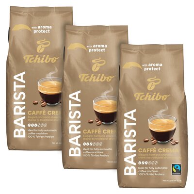 Kawa ziarnista TCHIBO Barista Cafe Crema Arabica 3 x 1 kg