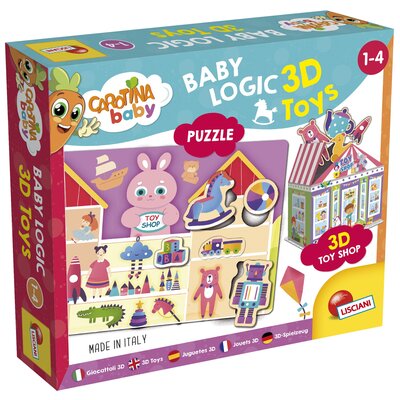 Obraz przedstawiający Puzzle LISCIANI Carotina Baby Logic 3D Zabawki 304-92543 (32 elementy)