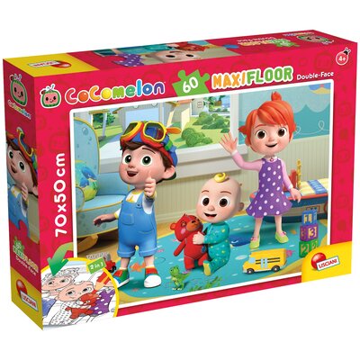 Puzzle LISCIANI Cocomelon Dwustronne Podłogowe Urocze Przytulaski 304-91065 (60 elementów)