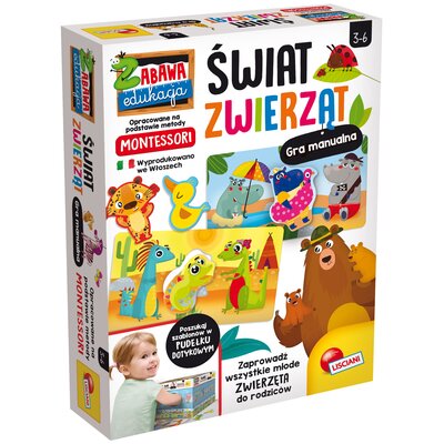 Gra edukacyjna LISCIANI Montessori Świat zwierząt 304-PL85613