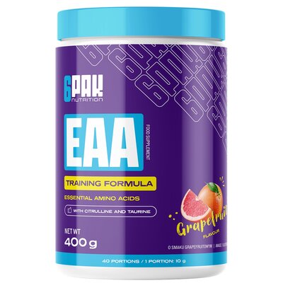 Aminokwasy EAA 6PAK Grejpfrutowy (400 g)