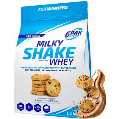 Фото - Протеїн 6Pak Nutrition Odżywka białkowa 6PAK Milky Shake Whey Ciasteczkowy  Milky Shake W (1800 g)
