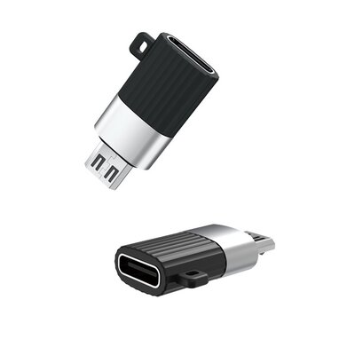 Adapter USB - USB Typ-C XO NB201 OTG Czarny