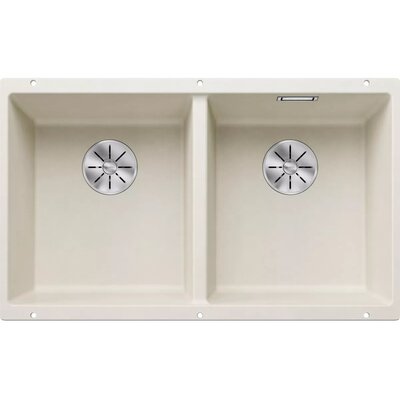 Zlewozmywak BLANCO Subline 350/350-U 527164 Delikatny biały