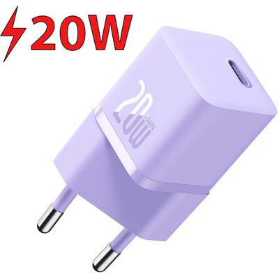 Ładowarka sieciowa BASEUS GaN5 Mini 20W Fioletowy
