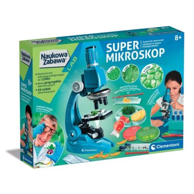 Zabawka edukacyjna CLEMENTONI Naukowa zabawa Super mikroskop 50755