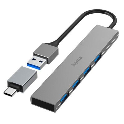 Hub HAMA 200141 USB 3.2 Gen. 1, Pasywny