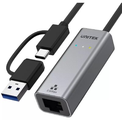 Фото - Мережева карта Unitek Adapter USB - RJ-45  0.3 m U1313C 