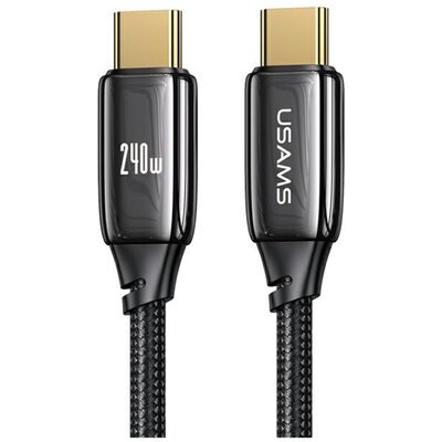 Kabel USB-C - USB-C USAMS SJ581USB01 240W 2 m Czarny