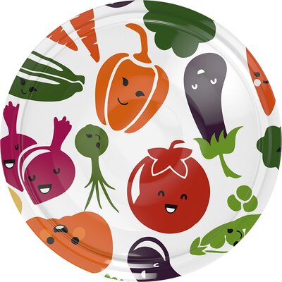 Zakrętka BROWIN 136325 Warzywa 6.6 cm (10 sztuk)