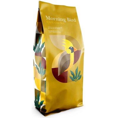 Kawa ziarnista MORNING BIRD Cafe Crema Arabica 1 kg (Rzemieślnicza)