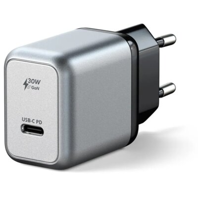 Ładowarka sieciowa SATECHI STUC30WCMEU GaN Charger 30W Szary
