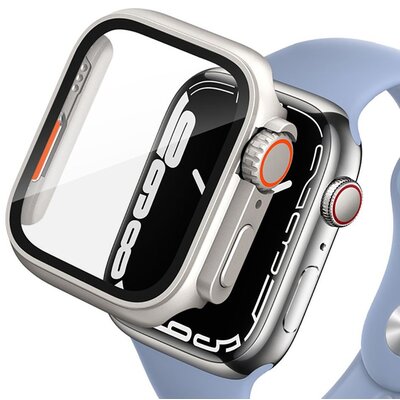 Фото - Ремінець для годинника / браслета Tech-Protect Etui  Defense360 do Apple Watch 7/8/9  Szaro-pomarańczo (45 mm)