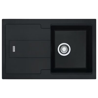 Zlewozmywak jednokomorowy z ociekaczem FRANKE Bellini BLG 611-78 114.0700.120 Onyx 50x78